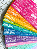 NEW! Pack of 12 rainbow money envelopes