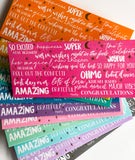 NEW! Pack of 12 rainbow money envelopes