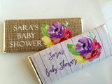 Burlap shabby chic shower favors