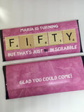 24 personalized Scrabble party favors